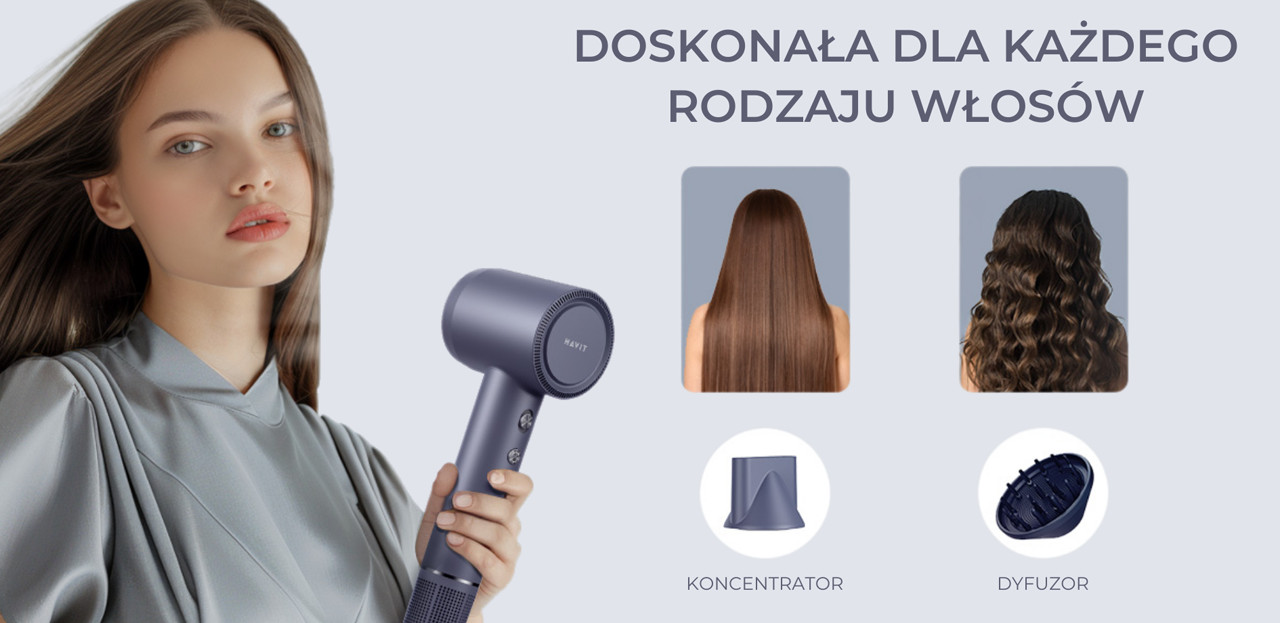 Suszarka do włosów Havit HD202-EU - zdjęcie 9
