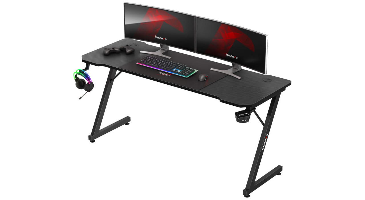 Biurko gamingowe Huzaro Hero 4.8 Black - zdjęcie 2
