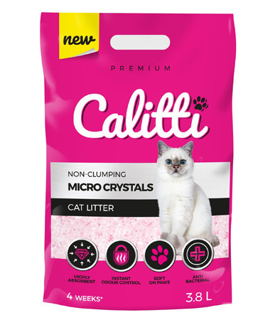 CALITTI Micro Crystals - żwirek silikonowy dla kota - 8x3,8l - zdjęcie 1