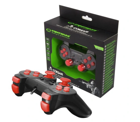 ESPERANZA GAMEPAD PC/PS3/PS2 USBCZARNO/CZERWONY CO - zdjęcie 3