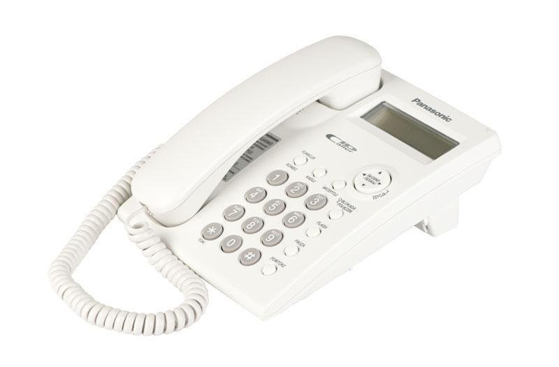 Telefon przewodowy Panasonic KX-TSC11PDW Biały - zdjęcie 1
