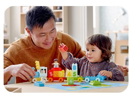 LEGO DUPLO 10954 Pociąg z cyferkami nauka liczenia - zdjęcie 3