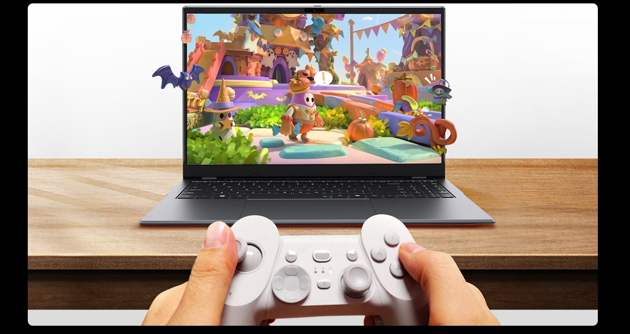 Chuwi GemiBook Plus Celeron N100 15.6" FHD AG 8GB SSD256 BT LAN Win11 Gray - zdjęcie 9