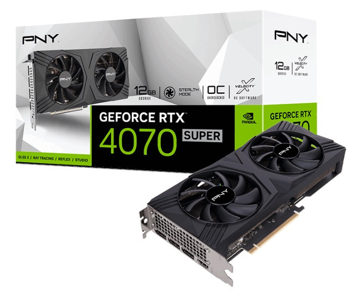 Karta graf. PNY GEFORCE RTX 4070 SUPER 12GB VERTO D - zdjęcie 1