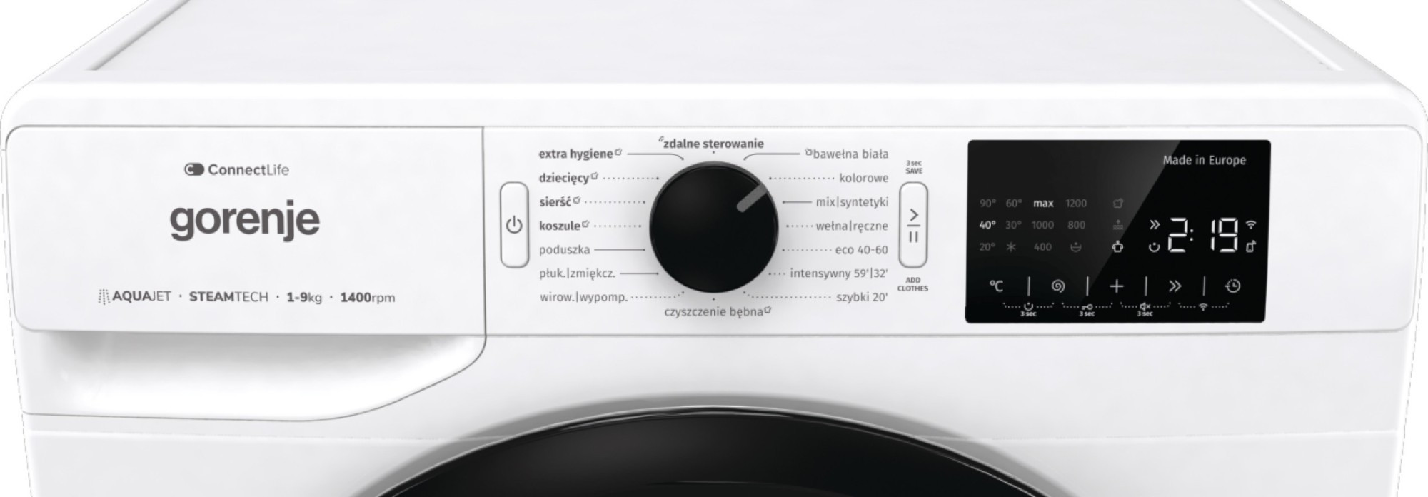 Pralka GORENJE WPNA94A1TWIFI/PL 9kg 1400 obr/min - zdjęcie 1