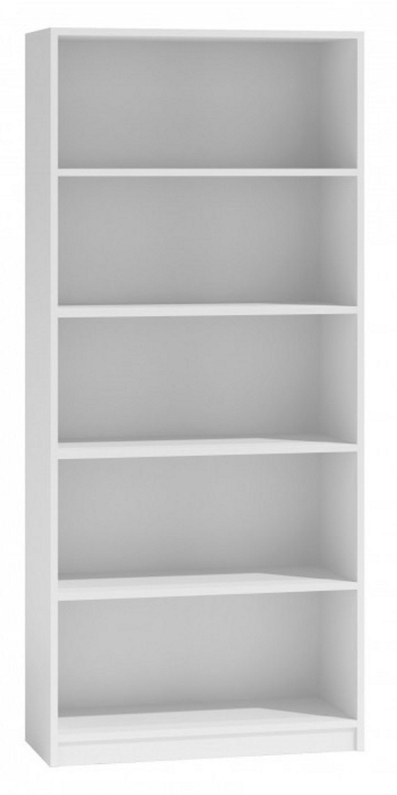 REGAŁ NA KSIĄŻKI 80 CM BIAŁY - zdjęcie 1