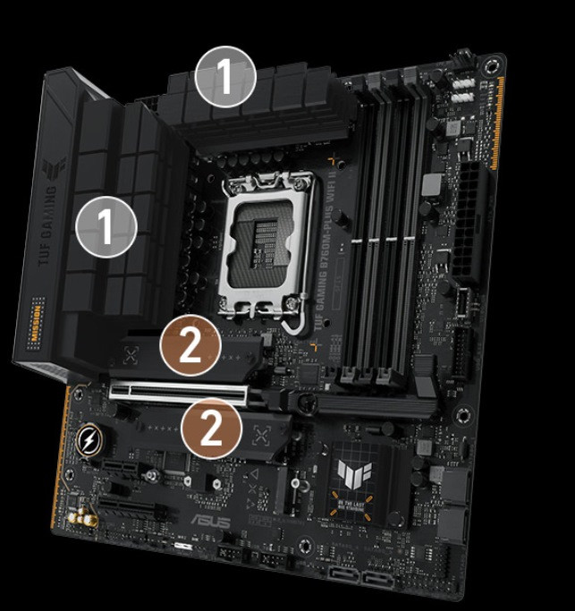 Płyta główna ASUS TUF GAMING B760M-PLUS II - zdjęcie 7