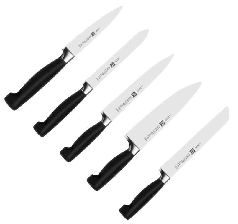 Zestaw noży ZWILLING Four Star 35145-000-0 (Blok samoostrzący, Nożyczki, Nóż x 5) - zdjęcie 2