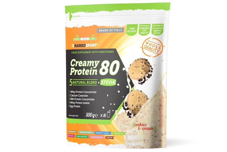 Odżywka białkowa NAMEDSPORT Creamy protein 80 / ciastko 500g - zdjęcie 1