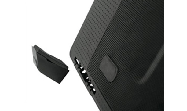 VAKOSS PODSTAWKA CHŁODZĄCA POD NOTEBOOKA 17",1 WENTYLATOR, LED, REGULACJA WYSOKOŚCI, LF-1860AL CZARNA - zdjęcie 2
