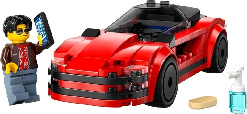 LEGO CITY 60448 Czerwony samochód sportowy - zdjęcie 1
