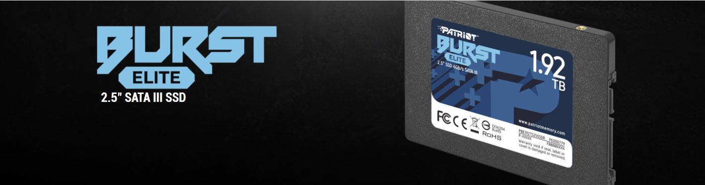 Dysk SSD PATRIOT BURST ELITE 120GB SATA 3 2.5INCH - zdjęcie 1