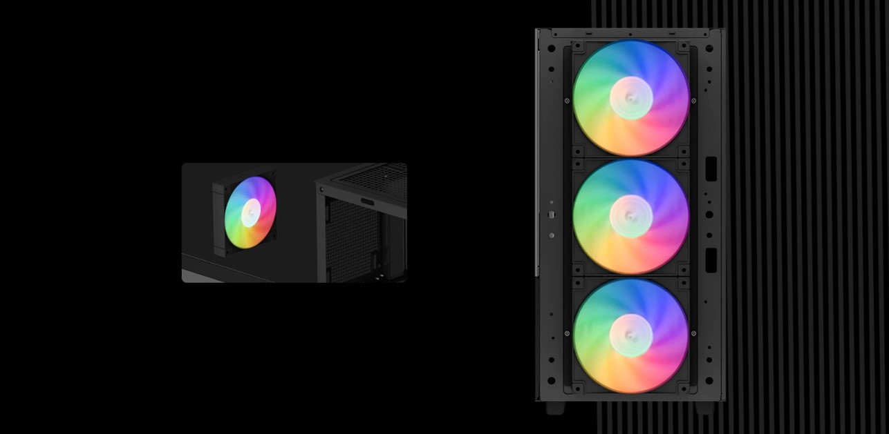 Obudowa DeepCool CH560 ARGB BK (R-CH560-BKAPE4-G-1) - zdjęcie 6