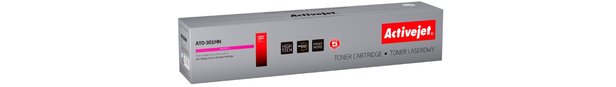 Activejet ATO-301MN Toner do drukarki OKI, Zamiennik OKI 44973534; Supreme; 1500 stron; purpurowy. - zdjęcie 6