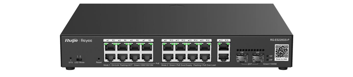 Switch Smart Ruijie Reyee RG-ES220GS-P - zdjęcie 2