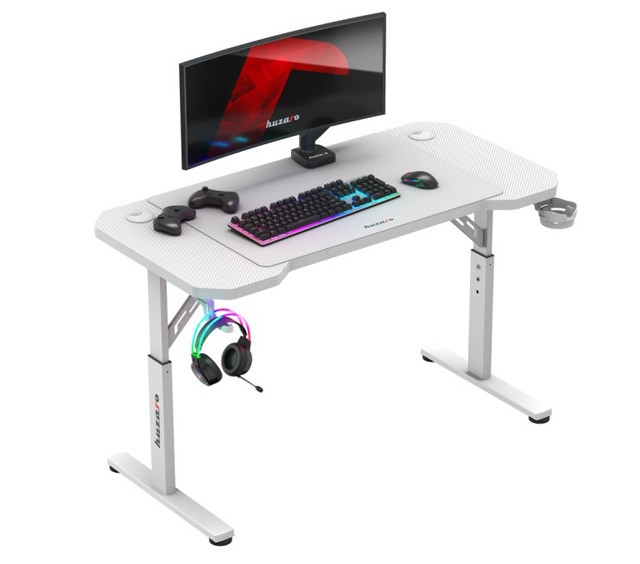 Biurko gamingowe Huzaro Hero 2.6 White - zdjęcie 1