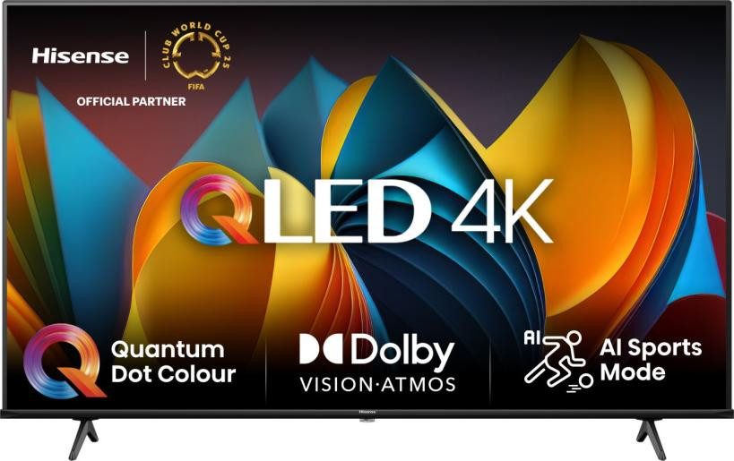Telewizor Hisense 55E7NQ 55" QLED 4K VIDAA Dolby Atmos Dolby Vision Czarny - zdjęcie 1