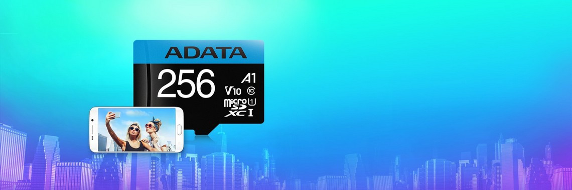 ADATA microSD PREMIER 64GB UHS-1/class10 + ADAPTER - zdjęcie 1