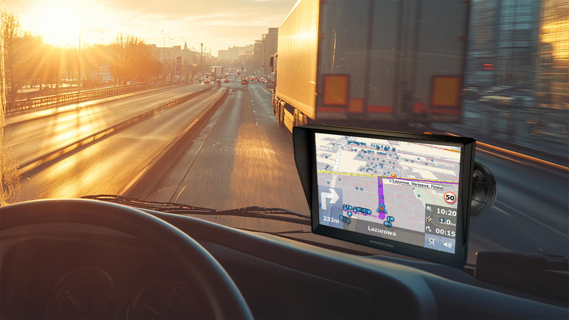 MODECOM NAWIGACJA FREEWAY CX 9.3 PLUS MAPFACTOR EU - zdjęcie 1