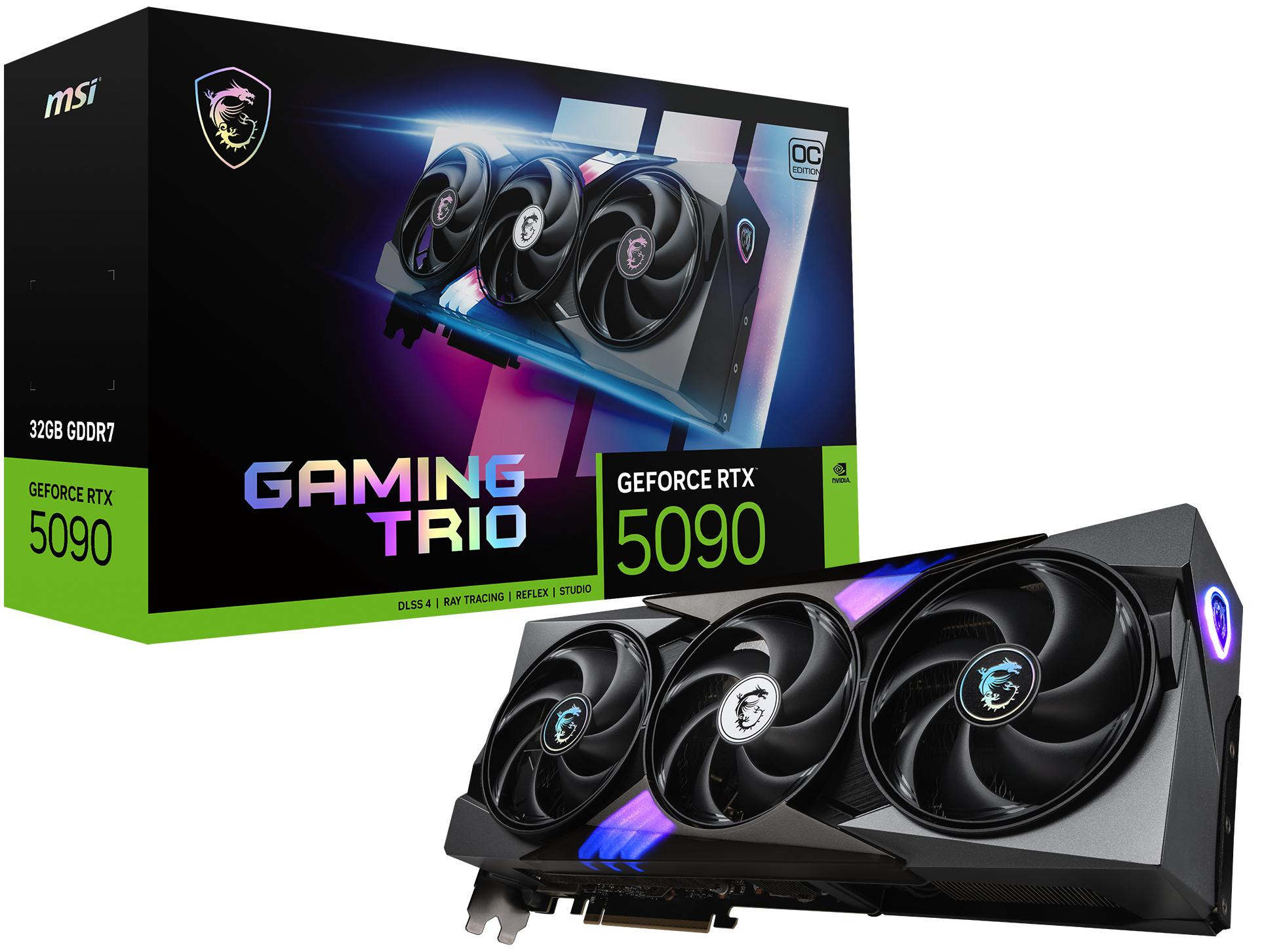 Karta graf. MSI RTX 5090 32G GAMING TRIO OC - zdjęcie 2