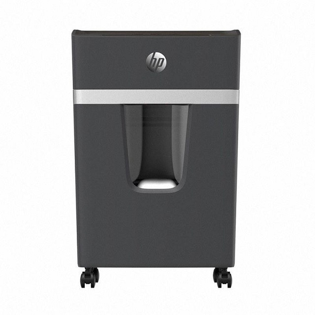 HP PRO SHREDDER 10MC Niszczarka mikrościnki, P-5, 10 kart., 20l, ciemnoszara - zdjęcie 1