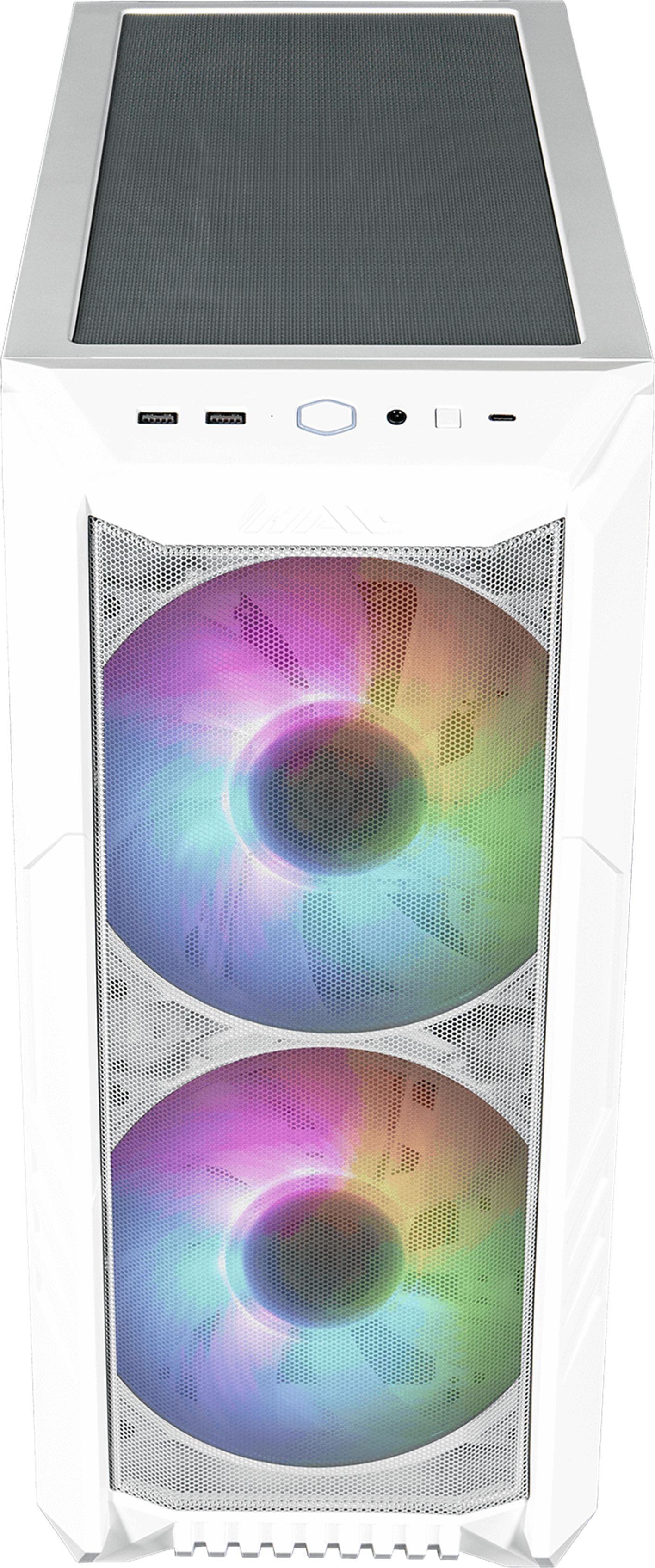 COOLER MASTER OBUOWA HAF 500 MIDI TOWER ARGB BIAŁA - zdjęcie 3