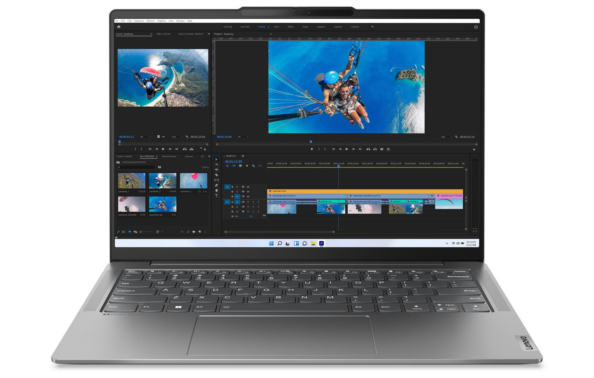 Lenovo Yoga Slim 6 14IRH8 i5-13500H 14" WUXGA OLED 400nits Glossy 60Hz 16GB Soldered LPDDR5x 5200 SSD512 Intel Iris Xe Graphics Win11 Storm Grey - zdjęcie 1