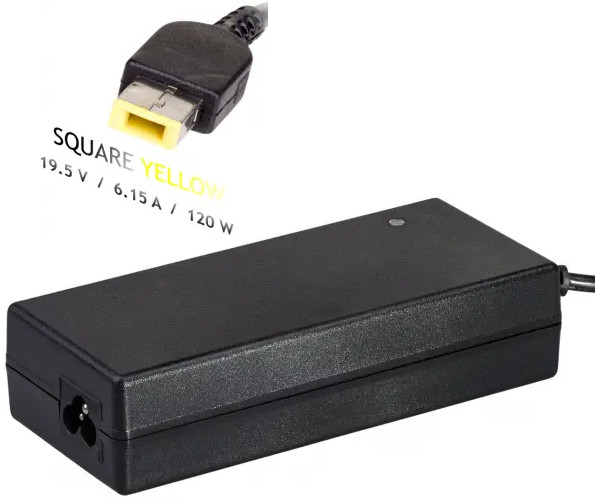 AKYGA ZASILACZ 19.5V/6.15A 120W SQUARE YELLOW AK-N - zdjęcie 1