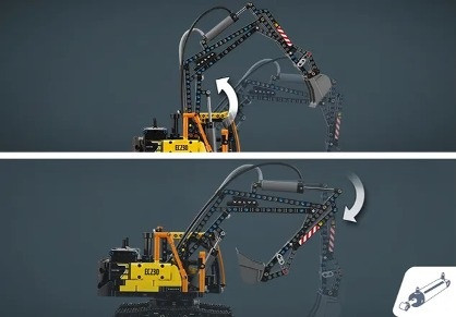 LEGO Technic 42175 Ciężarówka Volvo FMX i koparka EC230 Electric - zdjęcie 8