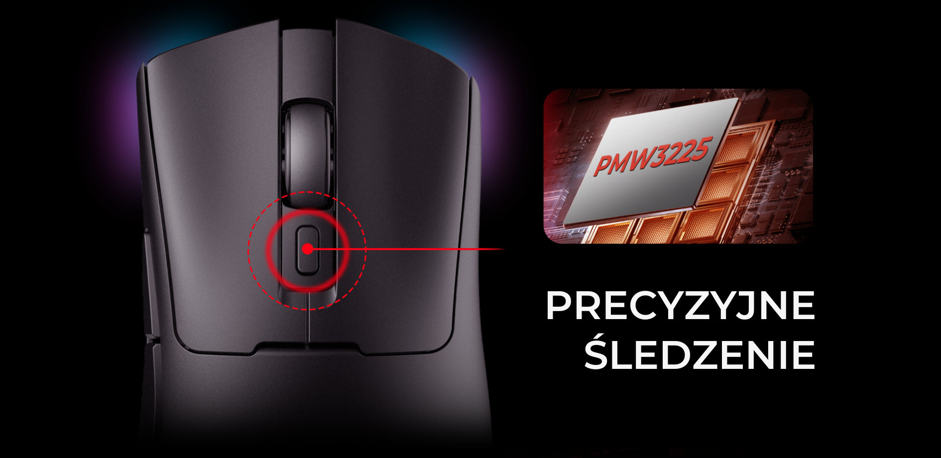 Mysz gamingowa bezprzewodowa Havit MS966WB (biały) - zdjęcie 2