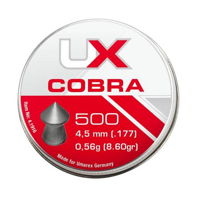 Śrut UMAREX Cobra szpic moletowany 4,5mm 500szt - zdjęcie 1