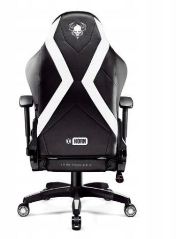 Fotel gamingowy DIABLO X-HORN 2.0 normal fotel czarno-biały - zdjęcie 4