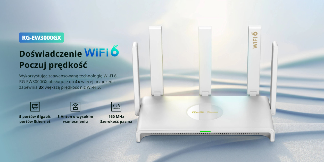 Router Ruijie Reyee RG-EW3000GX - zdjęcie 1