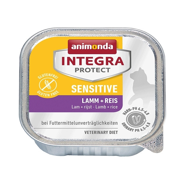 ANIMONDA Integra Protect Sensitive Jagnięcina z ryżem - mokra karma dla kota - 100g - zdjęcie 1