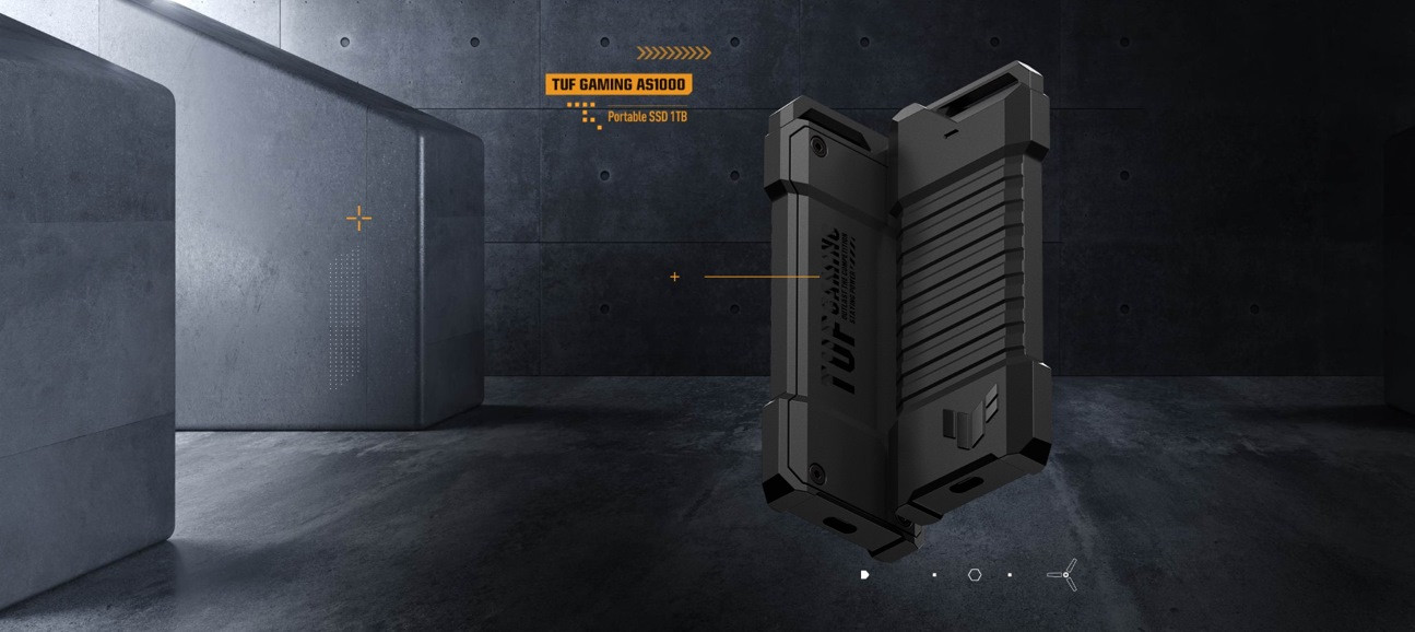 Dysk zewnętrzny SSD Asus TUF Gaming AS1000 1TB Czarny - zdjęcie 1
