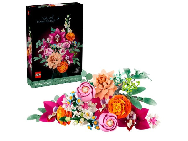 LEGO ICONS 10342 Botanicals - Piękny bukiet różowych kwiatów - zdjęcie 1