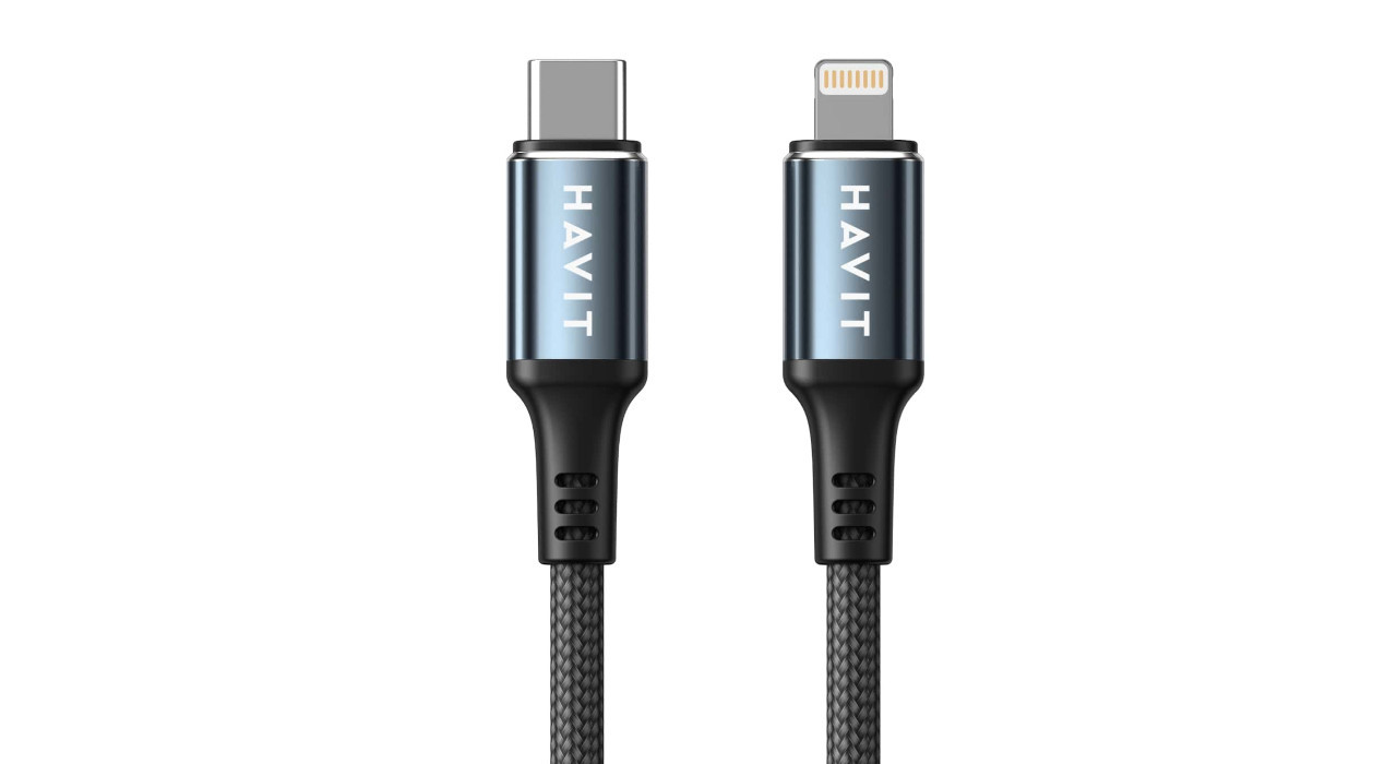 Kabel Havit USB-C - Lightning CB6311 (czarny) - zdjęcie 1