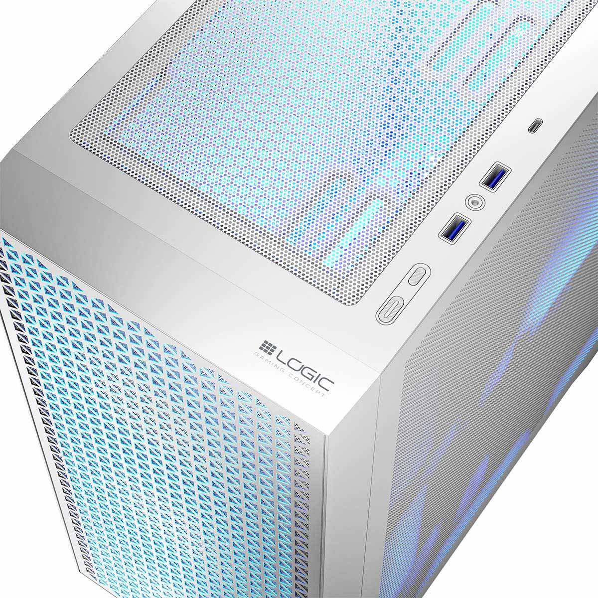 LOGIC OBUDOWA DART PRO ARGB MIDI USB TYPE-C BIAŁA - zdjęcie 5