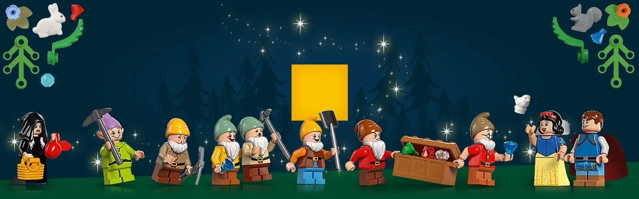 LEGO 43242 Disney Chatka Królewny Śnieżki i siedmiu krasnoludków - zdjęcie 2