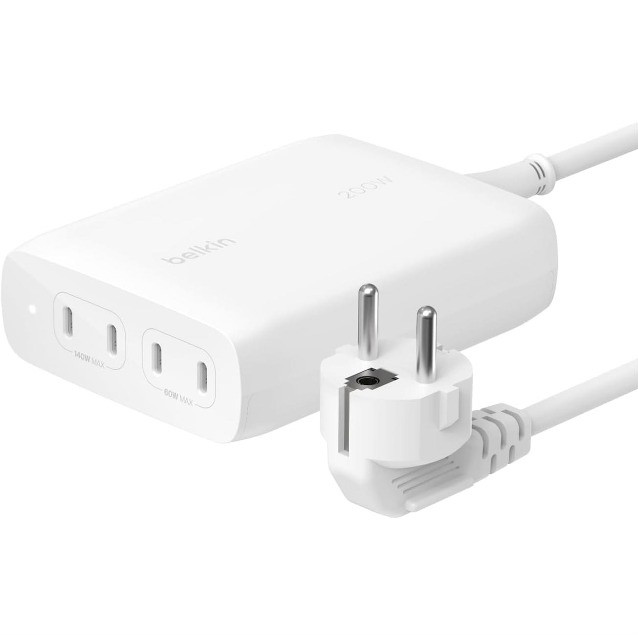 Ładowarka Belkin BoostCharge Pro 4-Port USB-C PD 3.1 GaN Charger 200W White - zdjęcie 1
