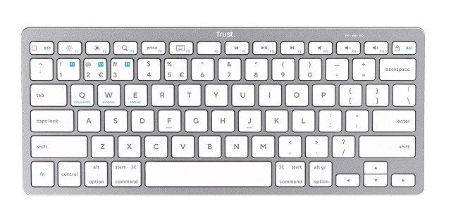 Klawiatura bezprzewodowa TRUST BASICS BLUETOOTH US (24651) - zdjęcie 1