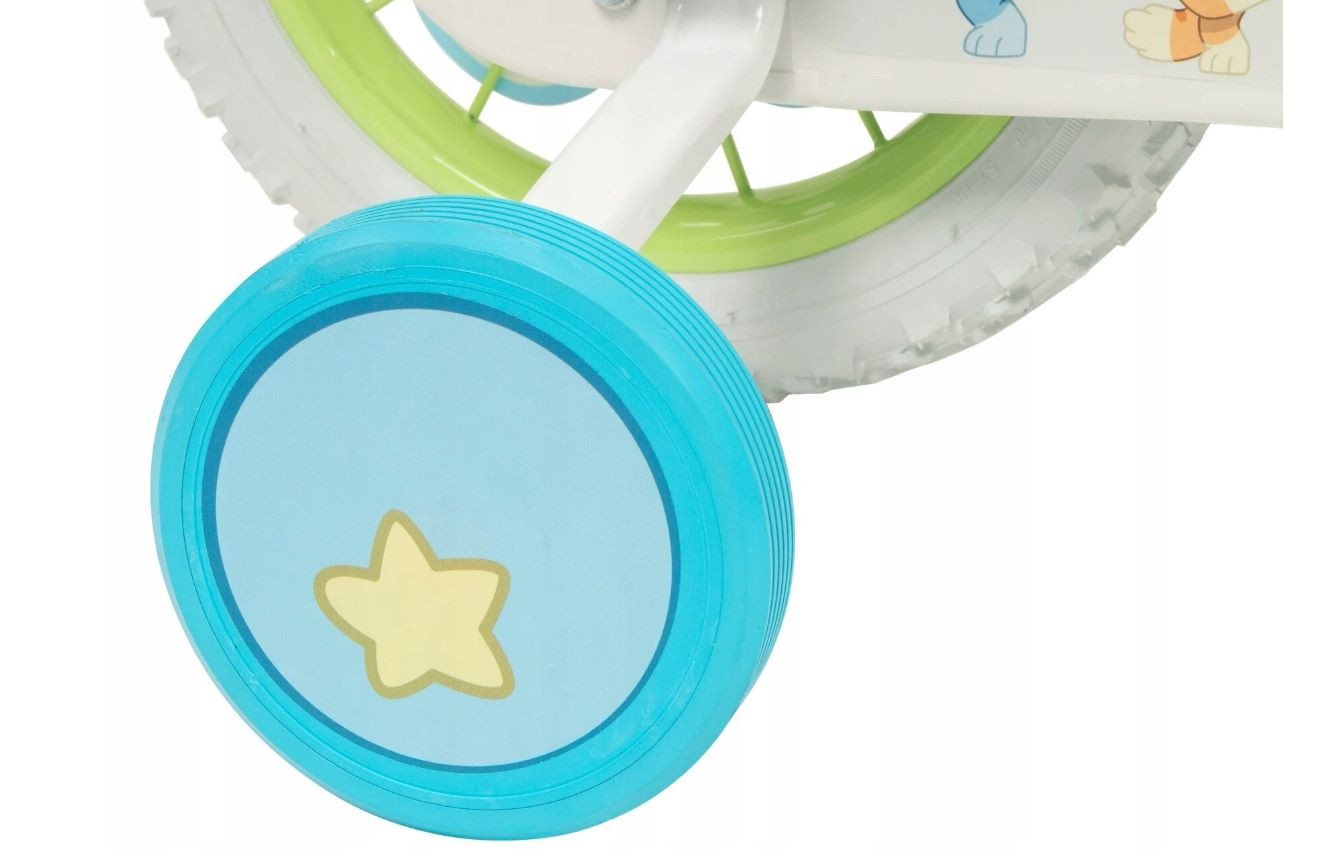 Rower dziecięcy TOIMSA Bluey 12" Błękitno-limonkowy - zdjęcie 9