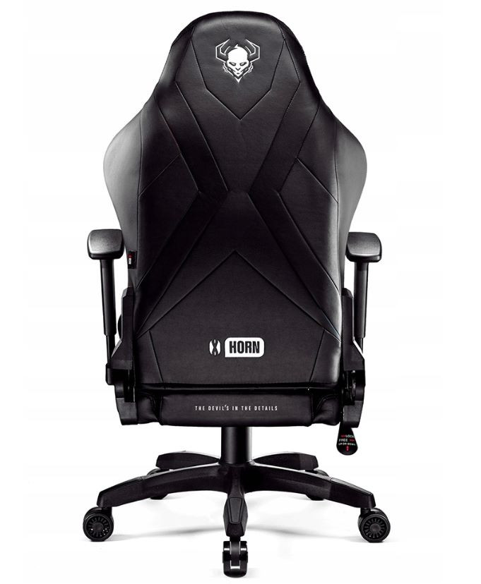 Fotel gamingowy DIABLO X-HORN 2.0 king fotel czarno-czarny - zdjęcie 4