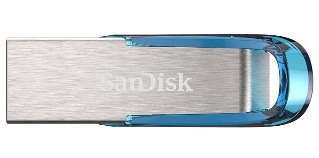 DYSK SANDISK USB 3.0 ULTRA FLAIR 64GB NIEBIESKI 150MB/s - zdjęcie 1