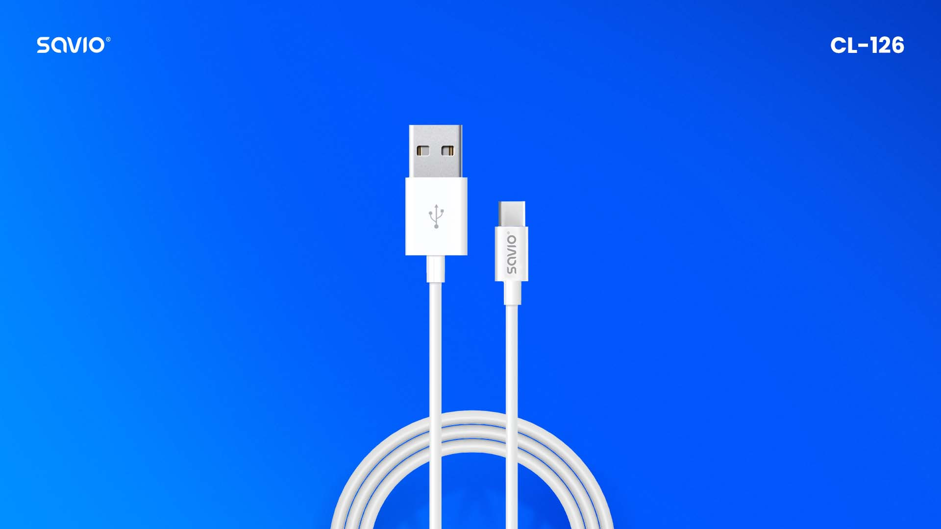 SAVIO KABEL USB - USB TYP C 5A, 1M CL-126 - zdjęcie 1