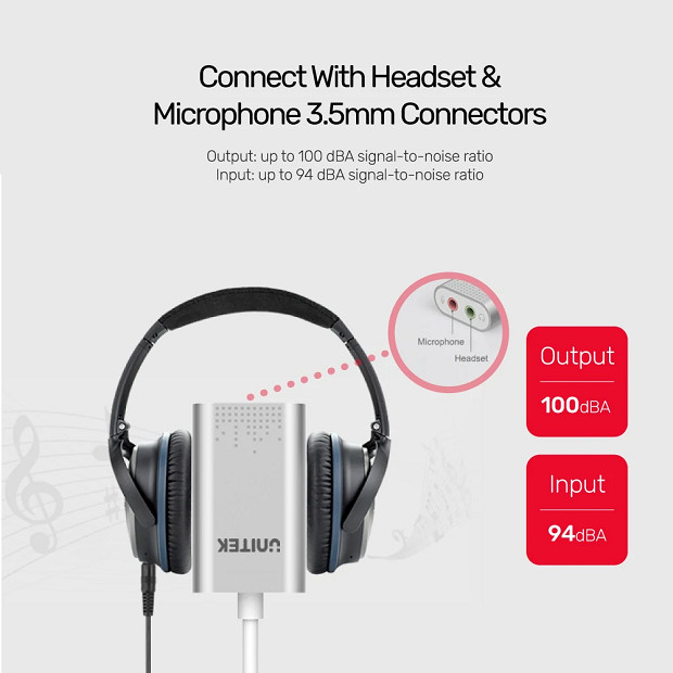 UNITEK KARTA DŹWIĘKOWA USB STEREO, Y-247A - zdjęcie 2