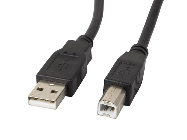 Lanberg kabel usb 2.0 am-bm 3m, ferryt, czarny ca-usba-11cc-0030-bk - zdjęcie 1