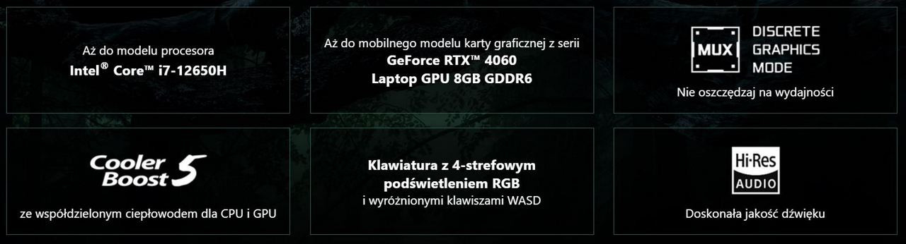 MSI Katana 15 B13VFK-1437XPL i7-13620H 15.6" FHD 144Hz IPS-Level 16GB DDR5 SSD1TB RTX 4060 8GB NoOS - zdjęcie 2