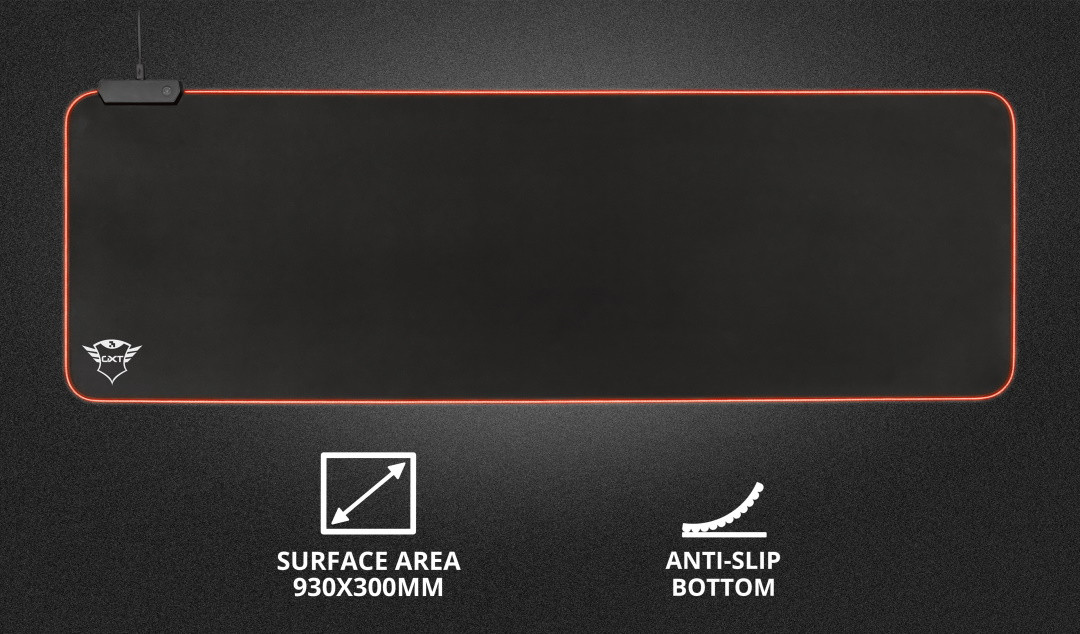 Podkładka pod mysz TRUST GXT764 GLIDE-FLEX RGB XXL (23395) - zdjęcie 2