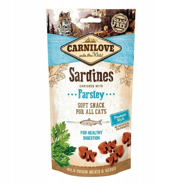 CARNILOVE Soft Moist Snack Sardine+Parsley - przysmak dla kota - 50 g - zdjęcie 1